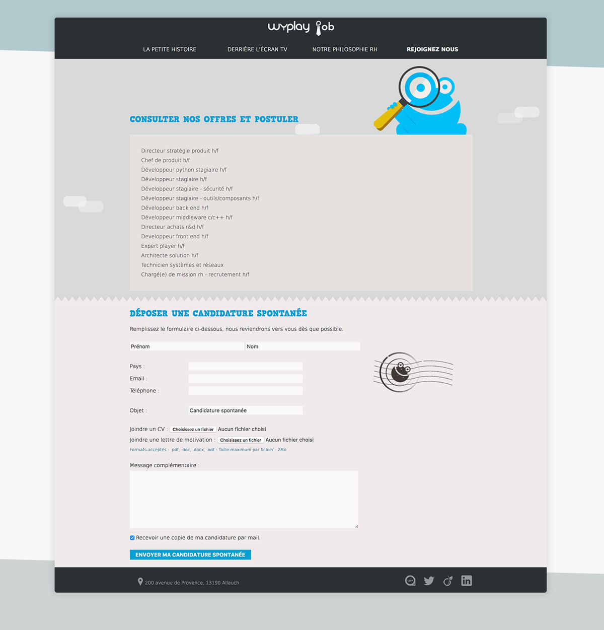 site offres emploi screen 2